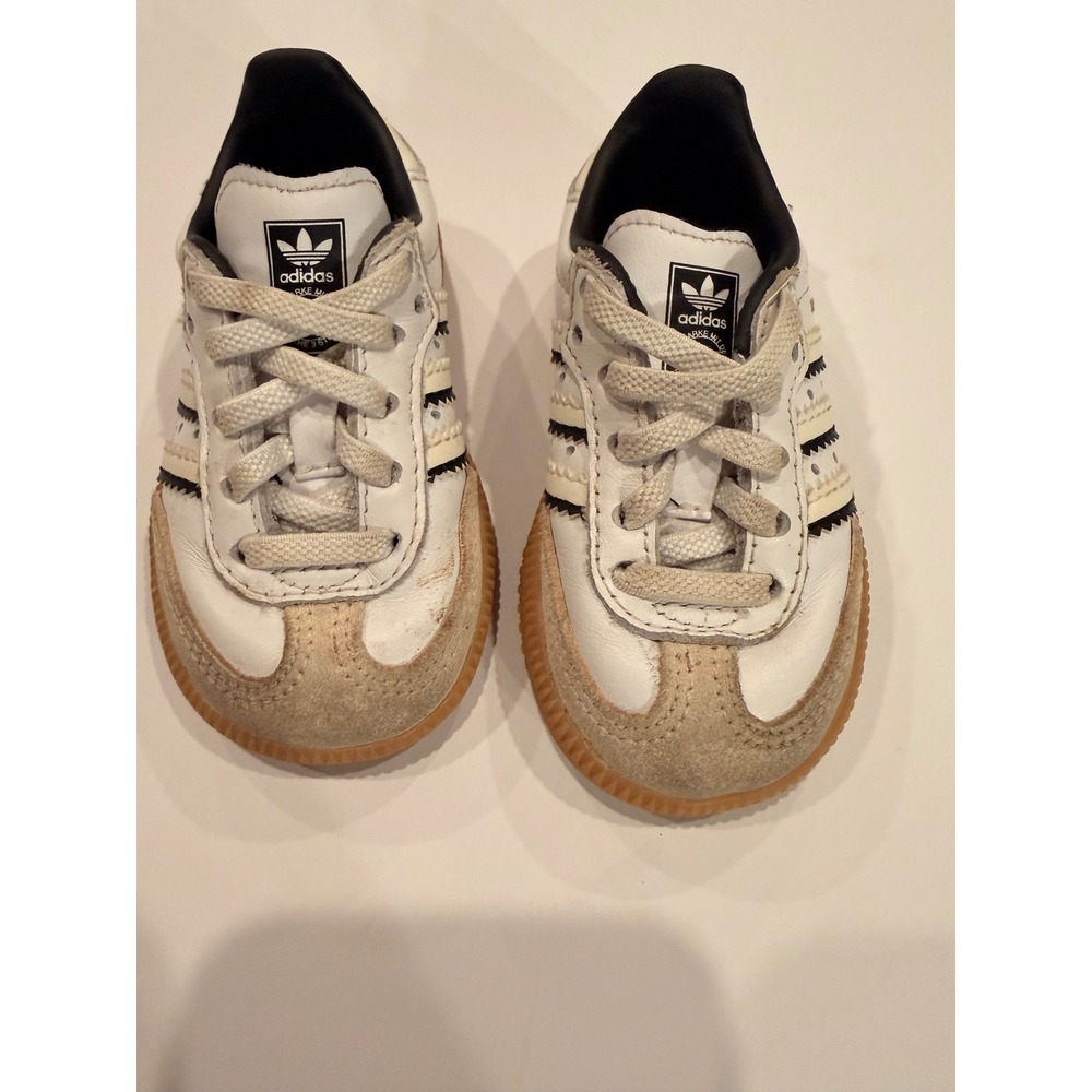 Adidas Samba OG Toddler Shoes White Black Gum Sole Sneakers ID0440 Size 4K